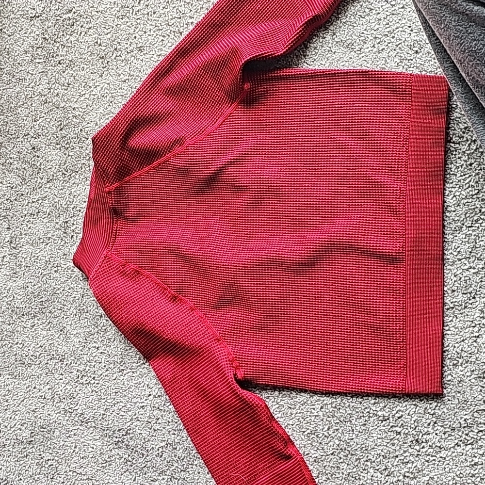 Fabletics Red Cropped Jacket - image 4